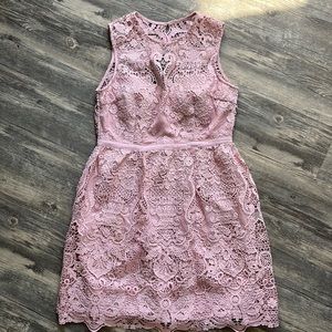 BHLDN by Anthropologie Pink, Lace Dress